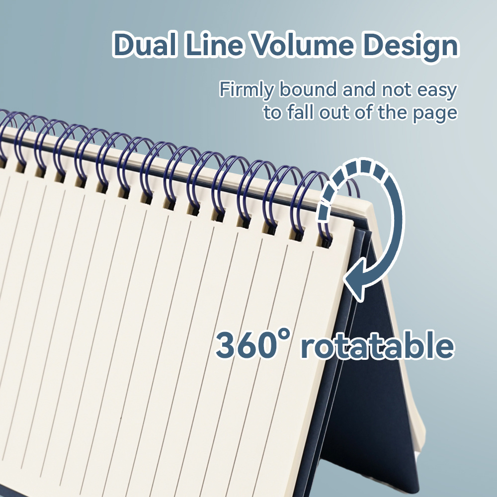 Double metal spiral ECO book Coil notebook with pen recyclable elastic band notebook for promotion gift