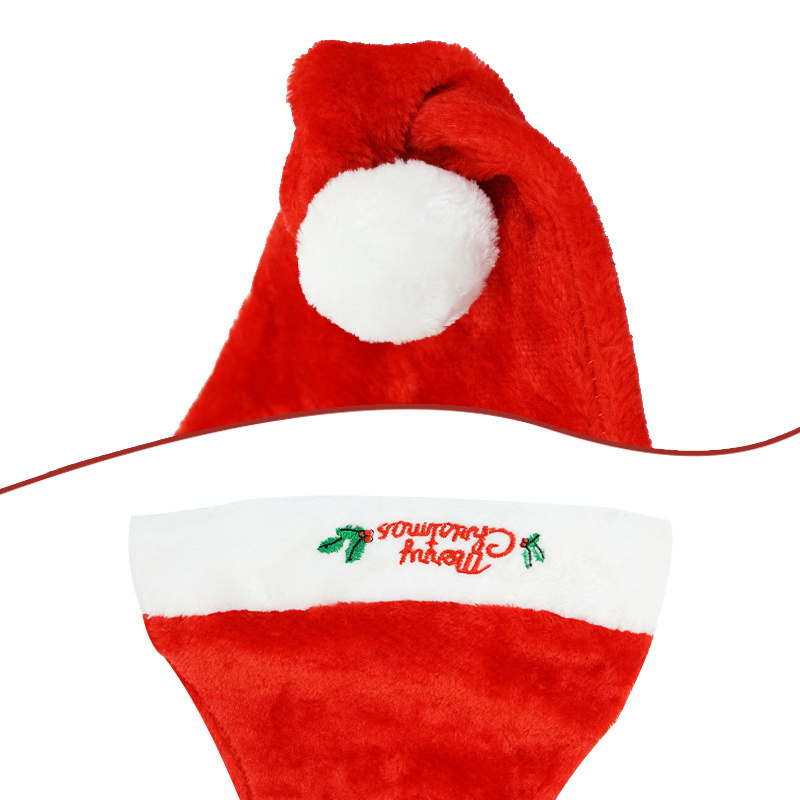 2023 Christmas Cartoon Hat Santa Claus Party Supplies Kids Adult senta Hat Decoration