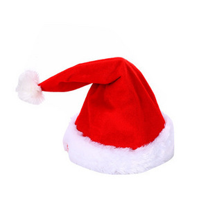 Fashionable plush dancing christmas santa hat