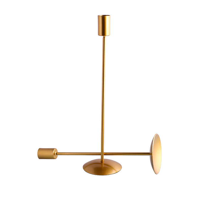 Table Nordic Modern Wedding Candlesticks Stand Metal Gold Luxury Candle Holder For Home Decor