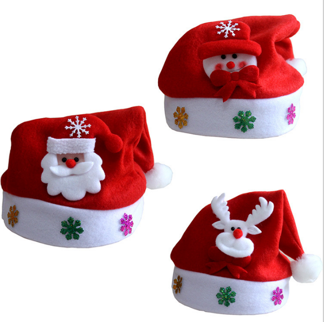 Fashionable plush dancing christmas santa hat