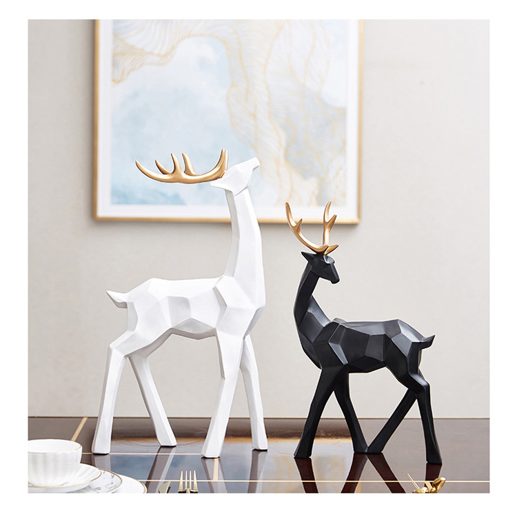 Christmas Ornaments Home Party Decoration Resin Table Christmas Reindeer