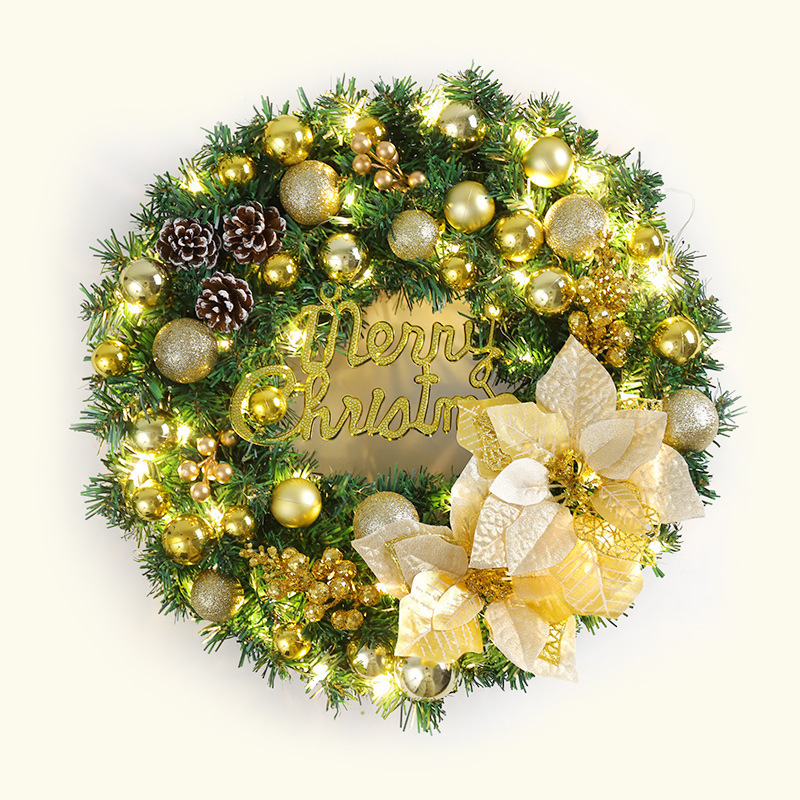 Christmas Wreath with Ribbon and Bells Wreaths Garland Ornaments Christmas Decorations