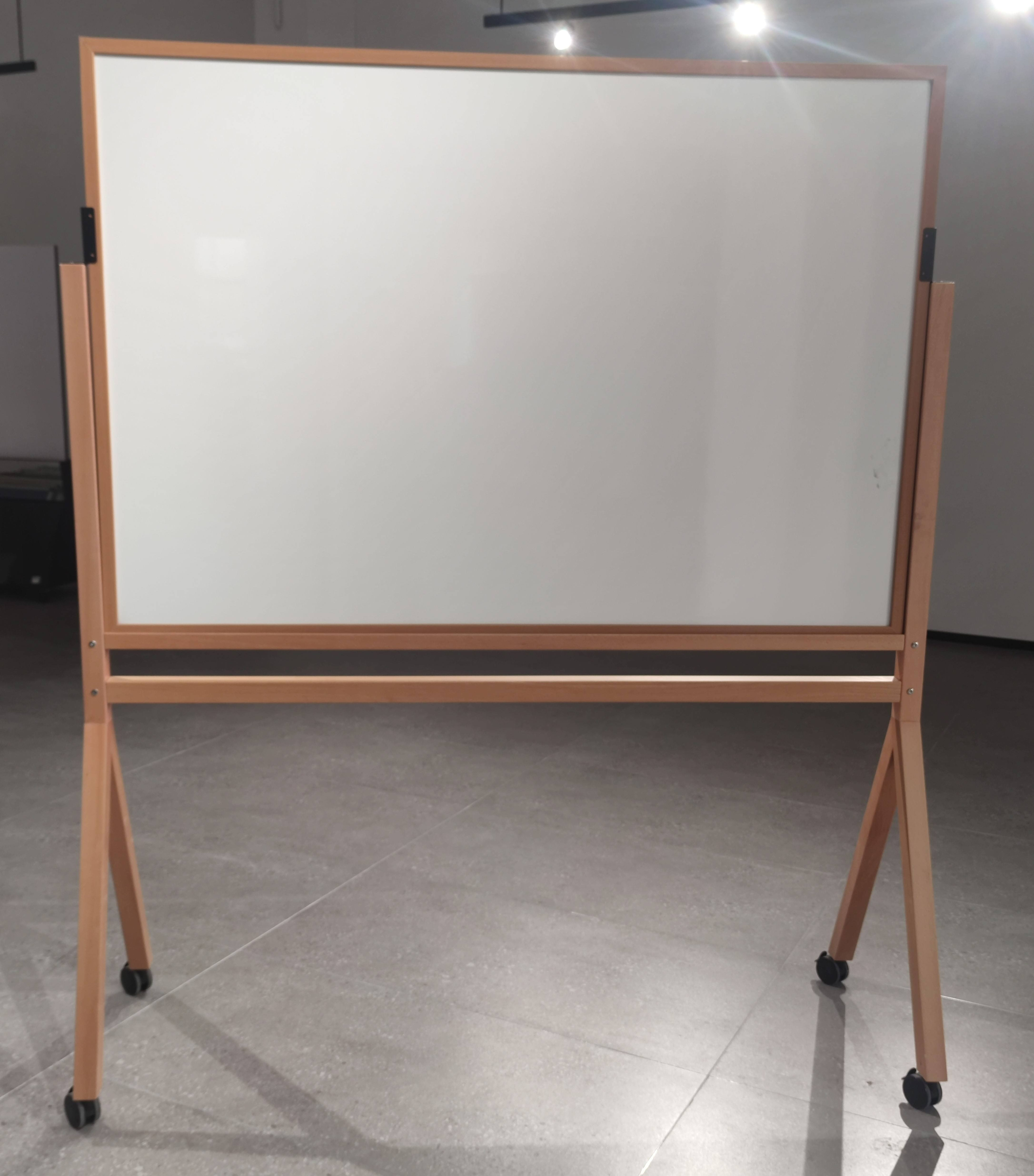 Wooden Double-sided Magnetic Whiteboard With Removable Easel  Board  Conference Room 36 * 48  Inches Dry Erase Writing Board