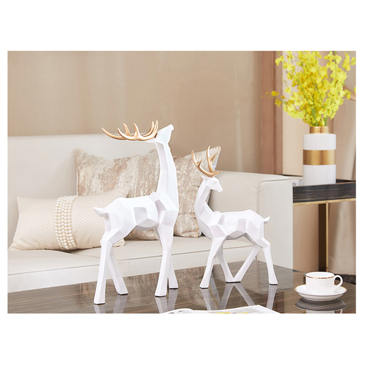 Christmas Ornaments Home Party Decoration Resin Table Christmas Reindeer