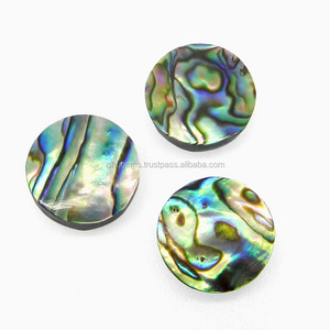 Natural abalone shell 16mm round Cabochon 11.15 cts loose gemstone for jewelry