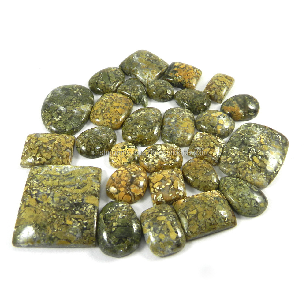 Best Quality ! 27 pcs Bracciated honey opal 100 gms Mix Cab, gemstone for jewellery IG1019