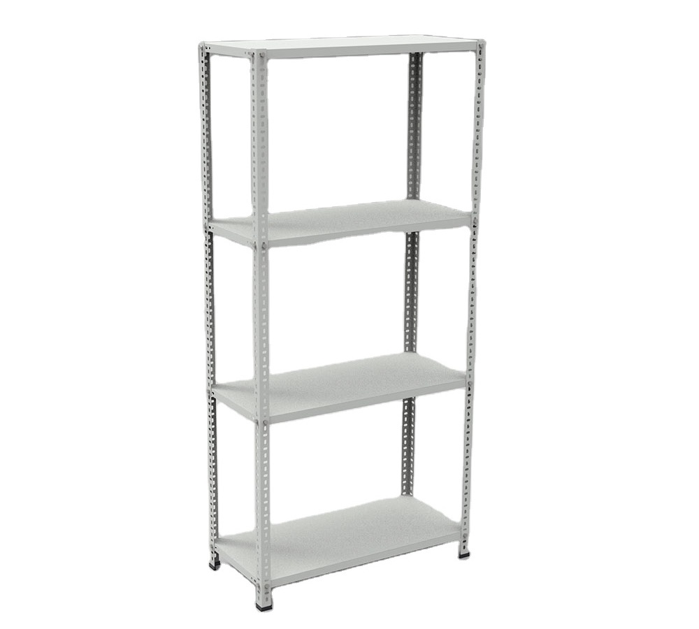 Warehouse Store Home Garage Stacking Boltless Metal Shelves 4 Tier Tiered Sheet Metal Storage Racks Rack H2000xW930xD430