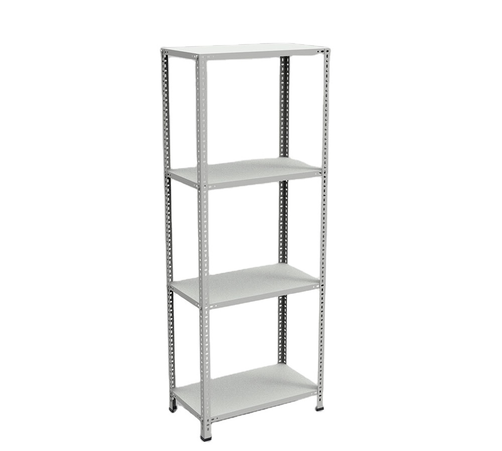 Warehouse Store Home Garage Stacking Boltless Metal Shelves 4 Tier Tiered Sheet Metal Storage Racks Rack H2000xW750xD430