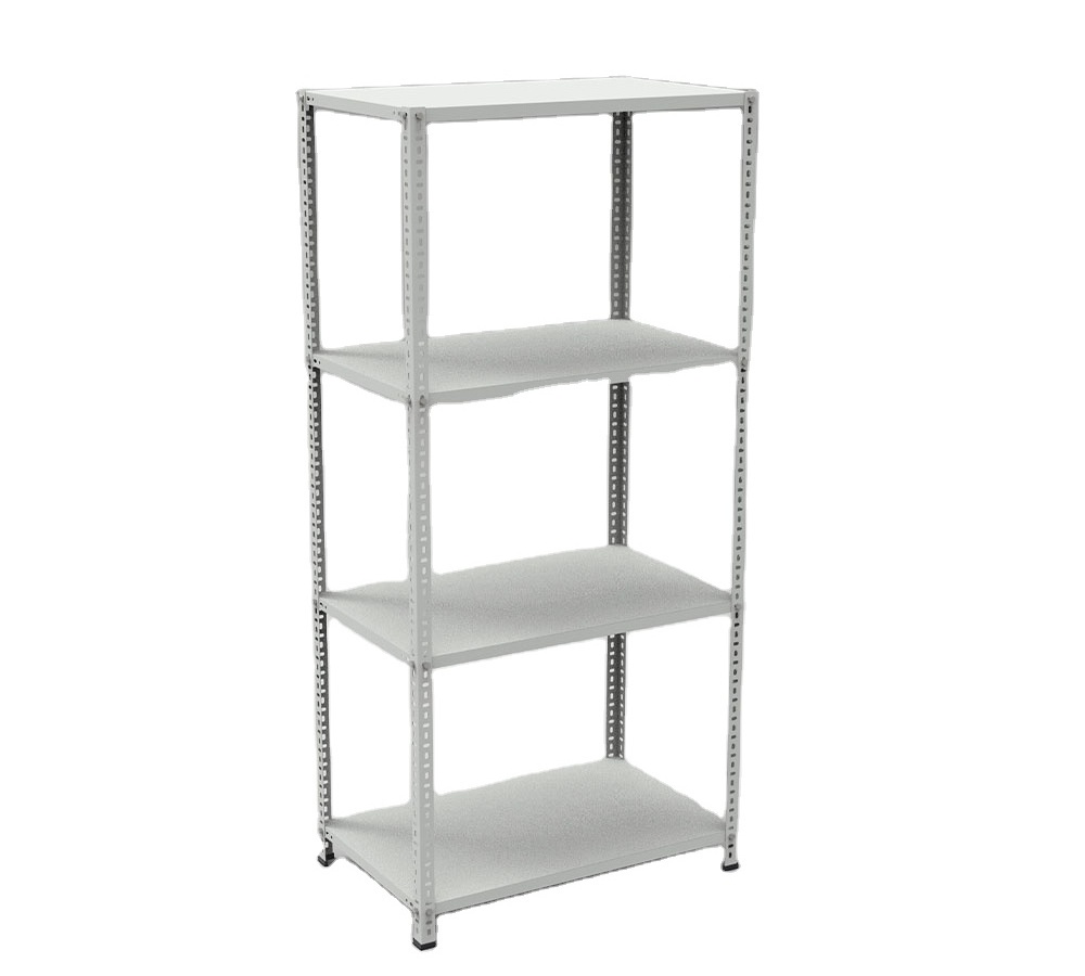 Warehouse Store Home Garage Stacking Boltless Metal Shelves 4 Tier Tiered Sheet Metal Storage Racks Rack H2000xW930xD590