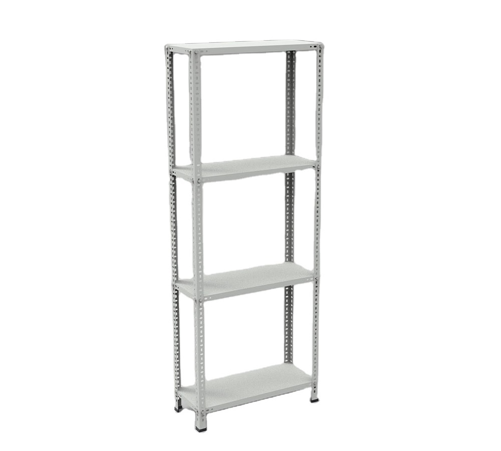 Warehouse Store Home Garage Stacking Boltless Metal Shelves 4 Tier Tiered Sheet Metal Storage Racks Rack H2000xW750xD310