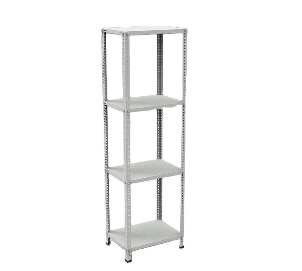 Warehouse Store Home Garage Stacking Boltless Metal Shelves 4 Tier Tiered Sheet Metal Storage Racks Rack H2000xW590xD430