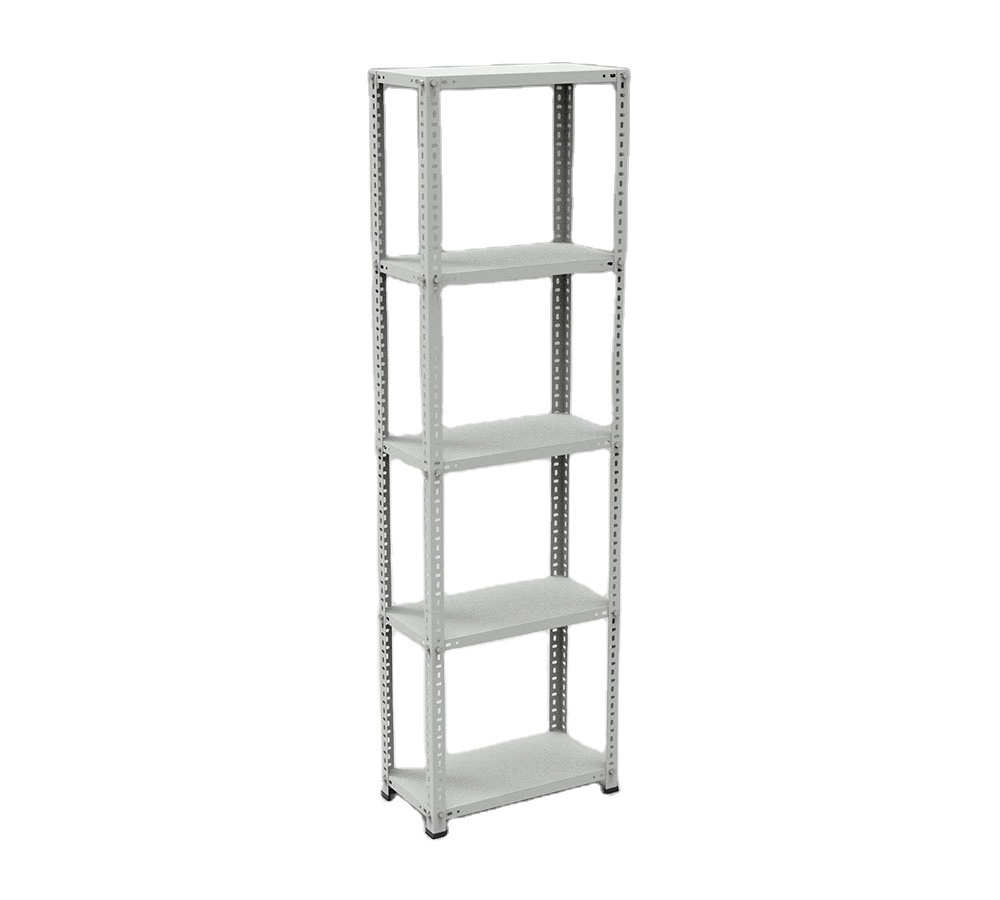 Warehouse Store Home Garage Stacking Boltless Metal Shelves 5 Tier Tiered Sheet Metal Storage Racks Rack H2000xW590xD310