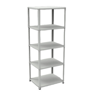 Warehouse Store Home Garage Stacking Boltless Metal Shelves 5 Tier Tiered Sheet Metal Storage Racks Rack H2000xW750xD590 mm