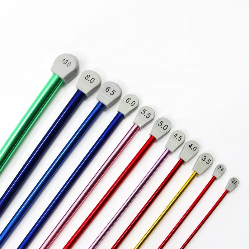 SKC 2.5-12mm Colorful Ergonomic Single Pointed Sweater Straight Needle Crochet Hook Knitting Needle Set