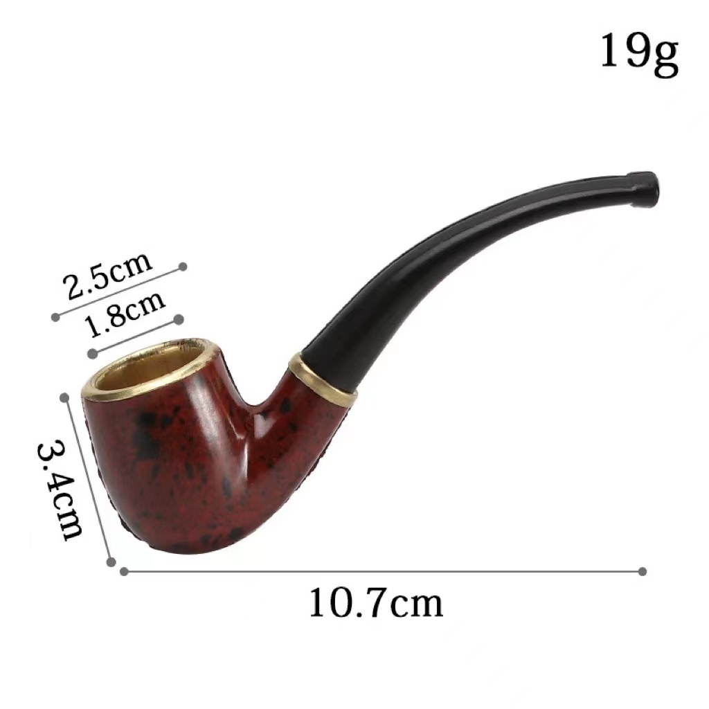 Classic Bruyere Wood Pipe Chimney Filter Long Smoking Pipes Tobacco Pipe Cigar Gifts Narguile Gift Grinder Smoke Mouthpiece