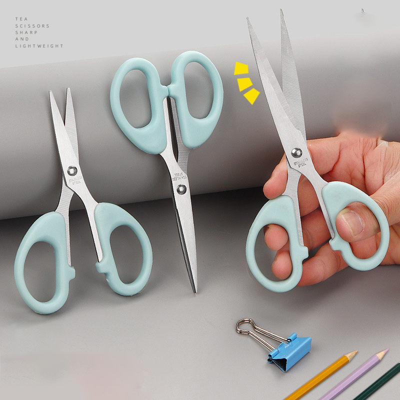 Stainless Steel Office Scissors 6.5'' Plastic Handle Craft Scissors For Cutting Paper