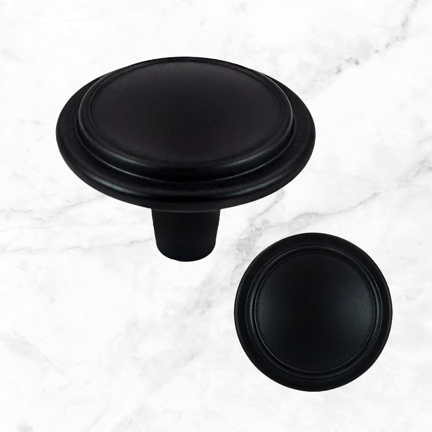 Black Ring Knob Black Cabinet Knob Modern Furniture Hardware knobs Top 3 Ring Pull Cabinet knobs Fancy Ring Knob US Stock