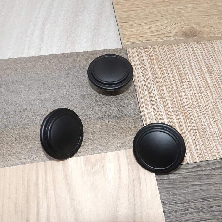 Black Ring Knob Black Cabinet Knob Modern Furniture Hardware knobs Top 3 Ring Pull Cabinet knobs Fancy Ring Knob US Stock