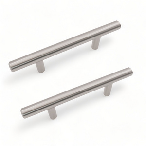 Hot Seller Satin Nickel Steel Cabinet Handles 3 " Cabinet Pull Handle Bars for Premium Furniture Kitchen Cabinet Pull