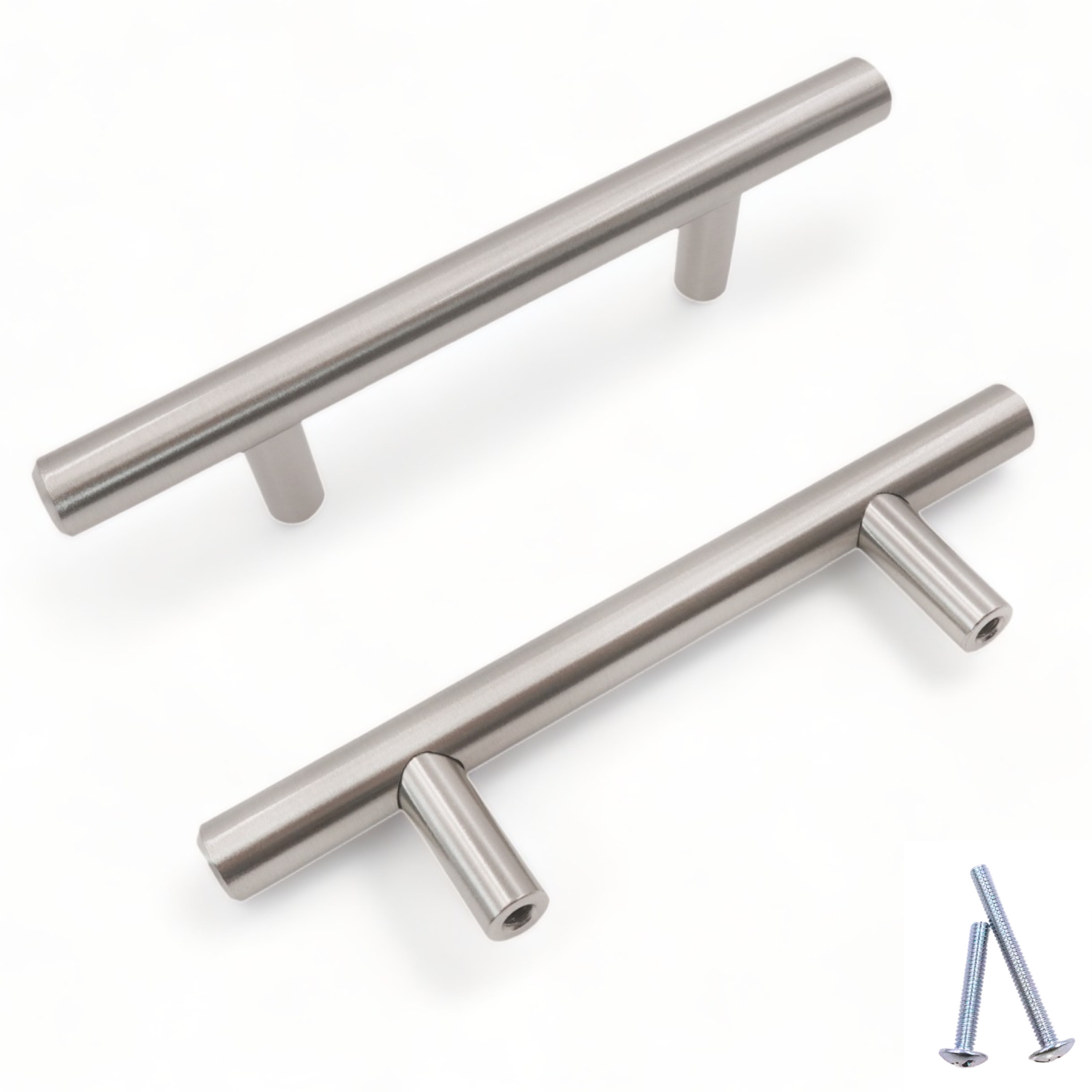 Hot Seller Satin Nickel Steel Cabinet Handles 3 