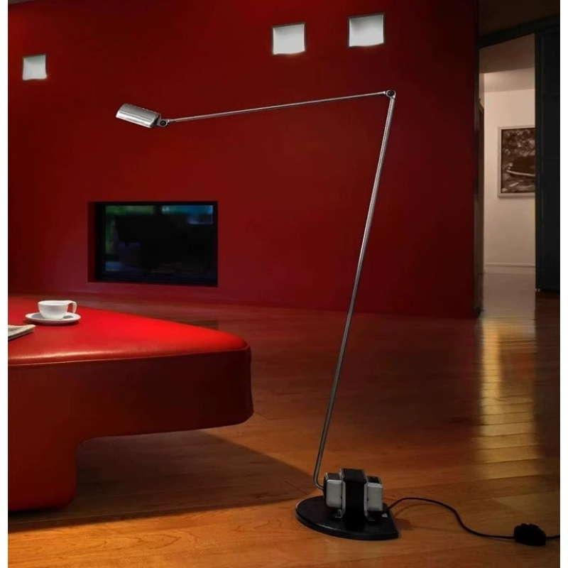 Adjustable Swing Arm Design Led Floor Lamps for Living Room Sofa Side Standing Lamp Study Reading Table Lights