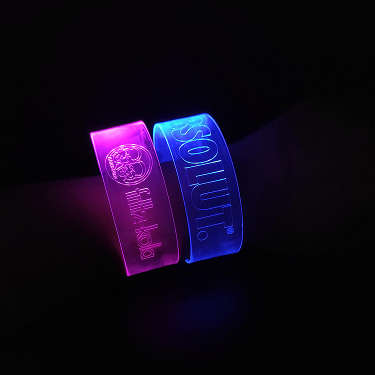 Concert Festival LED Flashing Bracelet Light up Wristband for Party