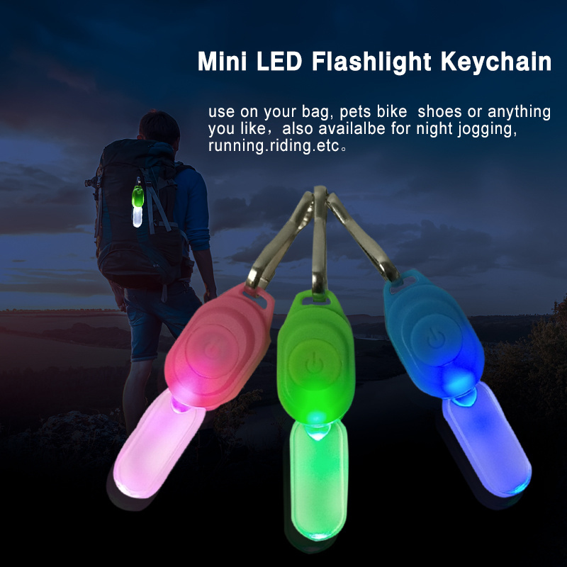 Custom Safety Warning Decoration Backpack Mini Led Zip Light