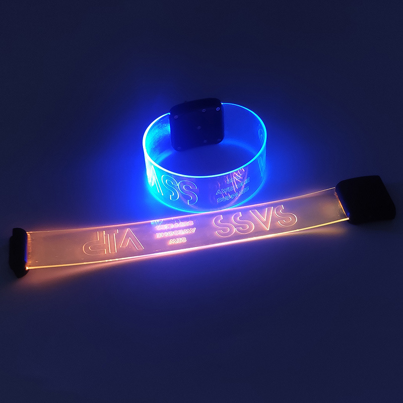 Concert Festival LED Flashing Bracelet Light up Wristband for Party