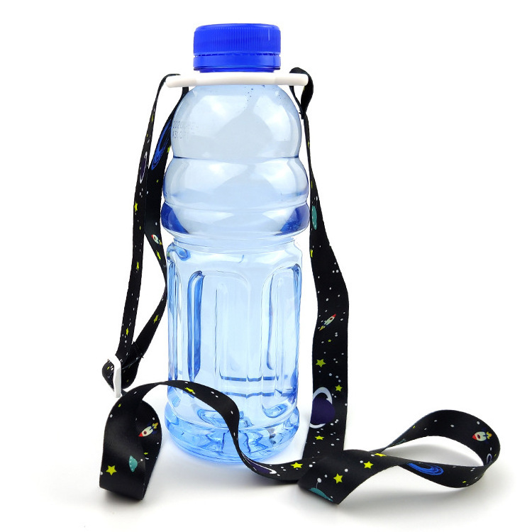 Wholesales Custom Adjustable Crossbody Shoulder Strap Water Bottle Holder Drink Bottle Buckle Carrying Clip Lanyard for For Kids