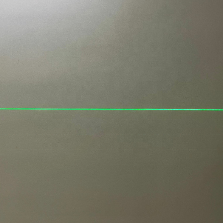 mini Micro USB Rechargeable 3.7V green line laser pointer aluminum  515nm  laser class II <1mw