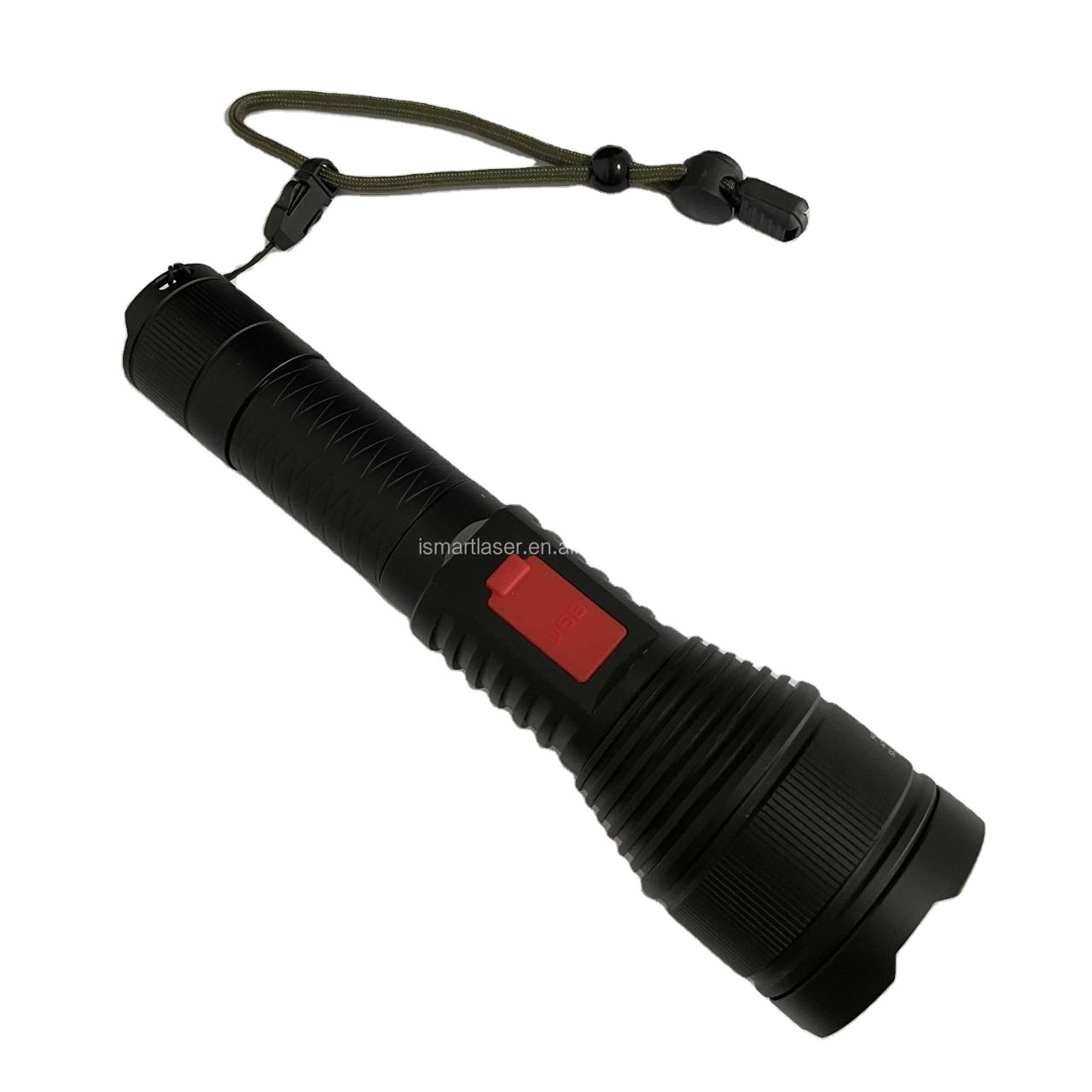 Factory Outlet High power rechargeable torch 450nm 3W Powerful Handheld multi-patterns blue laser flashlight for night vision