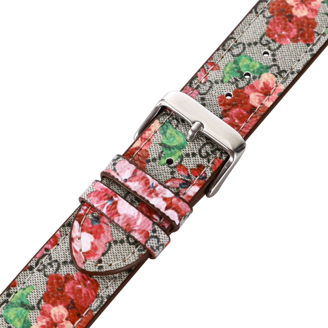 For apple watch printed leather strap replacement wristband printing PU leather watch band