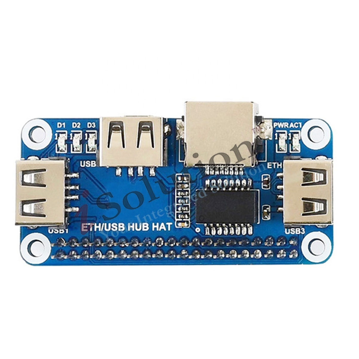 RPi 4/Zero ETH/USB HUB HAT USB TO ETH RJ45 USB Development Board New and Original  iSolution