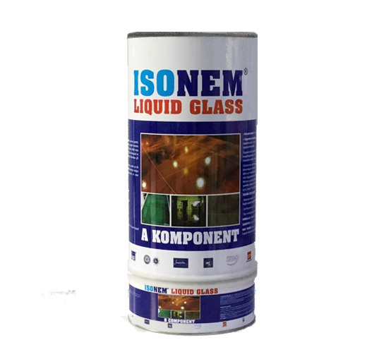 ISONEM LIQUID GLASS, TRANSPARENT GLOSSY OR MATT FINISH, EXCELLENT ADHESION AND PENETRATION, MADE IN TURKEY