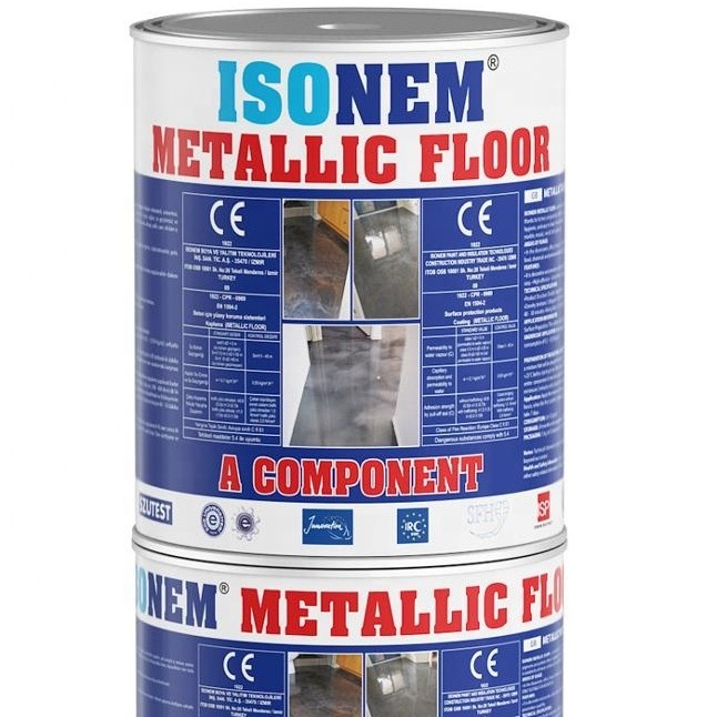 ISONEM METALLIC FLOOR, METAL EFFECT GLITTERING DECORATIVE AND ATTRACTIVE FLOOR PAINT COATING