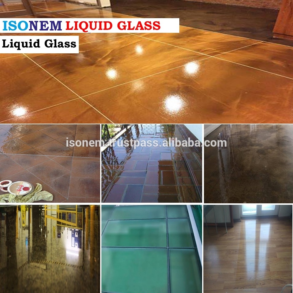 ISONEM LIQUID GLASS, TRANSPARENT GLOSSY OR MATT FINISH, EXCELLENT ADHESION AND PENETRATION, MADE IN TURKEY