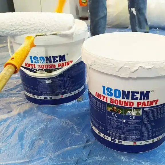 ISONEM SOUND INSULATION PAINT SOUNDPROOF WATERBASED EASY TO APPLY LIQUID APPLIED COATING MADE IN TURKEY