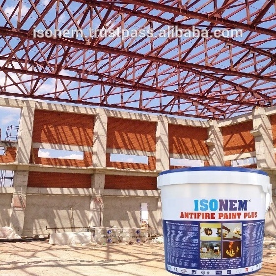 ISONEM ANTIFIRE PAINT PLUS  FIRE RETARDANT FIREPROOFING PAINT FOR STEEL, WOOD AND CONCRETE STRUCTURES, MANUFACTURER FROM TURKEY