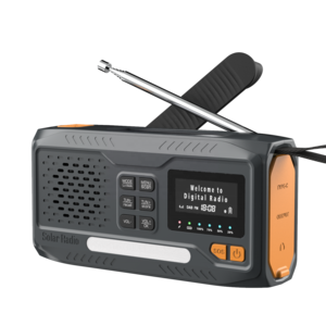 2023 Newest Outdoor Emergency Hand Crank Solar DAB DAB+ Radio Wireless Speaker With SOS Alarm Flashlight/Power Bank