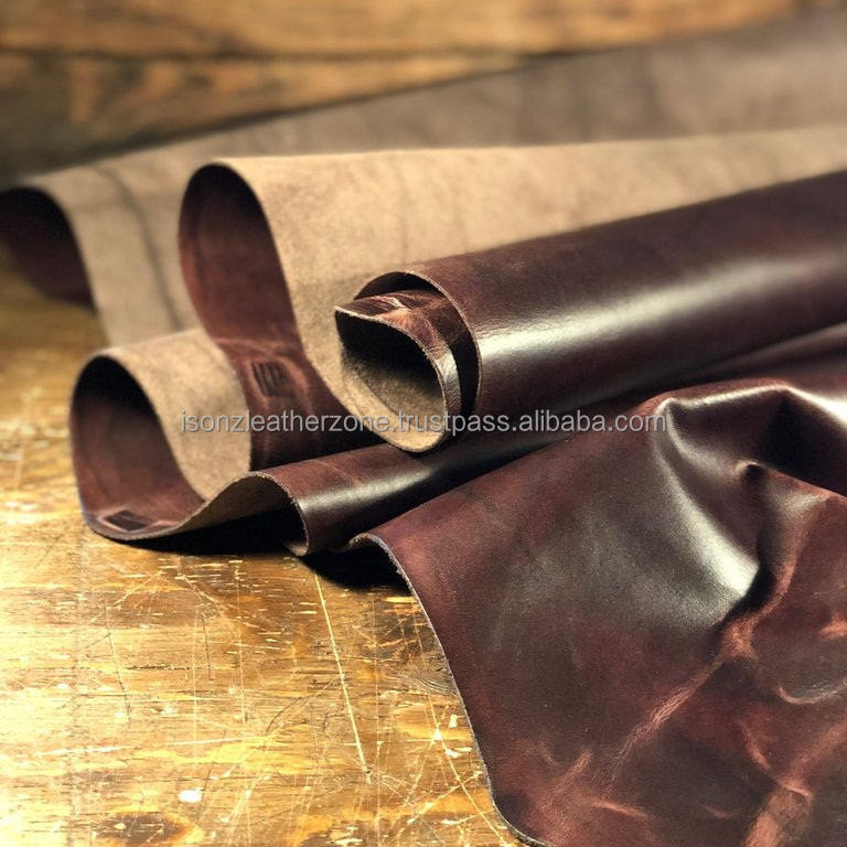 Cow Genuine Leather pull up leather For Shoes/Garments/Bags