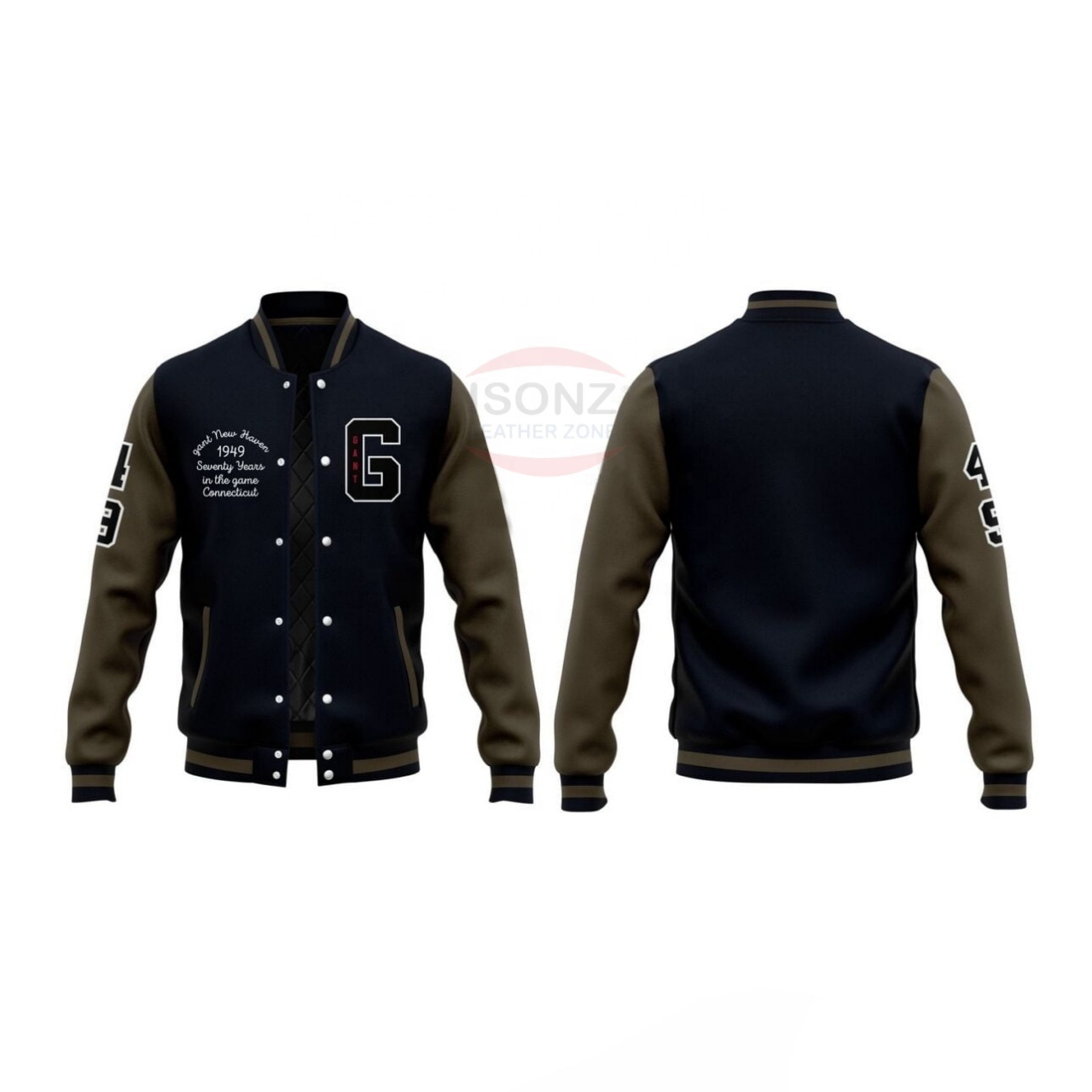 High quality Hot selling custom cool style fleece winter baseball bomber leather varsity jackets for men