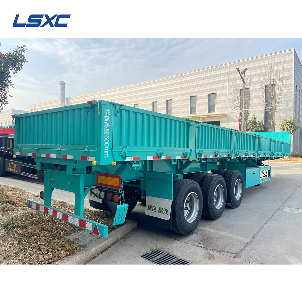 Direct factory sale  Tri-axle 40 Feet Flatbed Truck Trailer 40ft Flat Bed Semi Trailer Sidewall Semi Trailer For Transportation