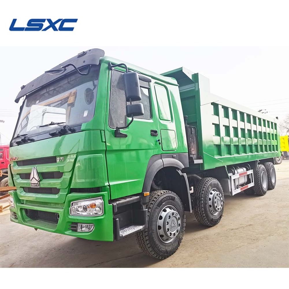 8x4 howo tipper truck 371 horse power dump truck used 12 wheels 50 tons truck for sale