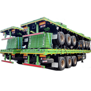 2023 High Quality Hot Sale Trailer Container Transportation 20ft 40ft Chassis Shipping Container Trailer