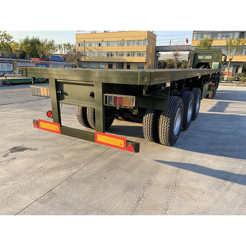 Factory wholesale 2/3/4 axles 40ft flatbed truck semi-trailer container flatbed trailer low bed truck trailer