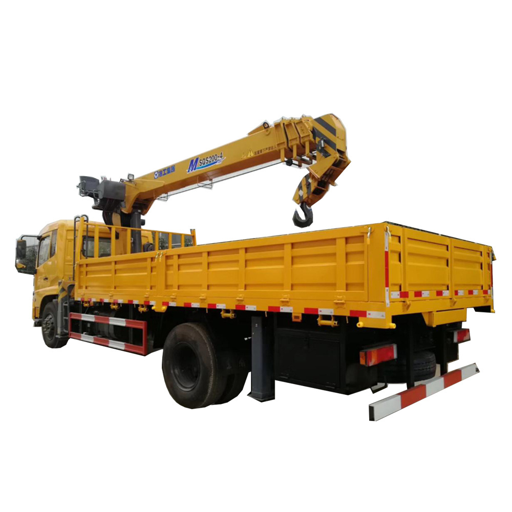 Portable lifting truck with straight arm crane lorry cargo truck mounted crane price