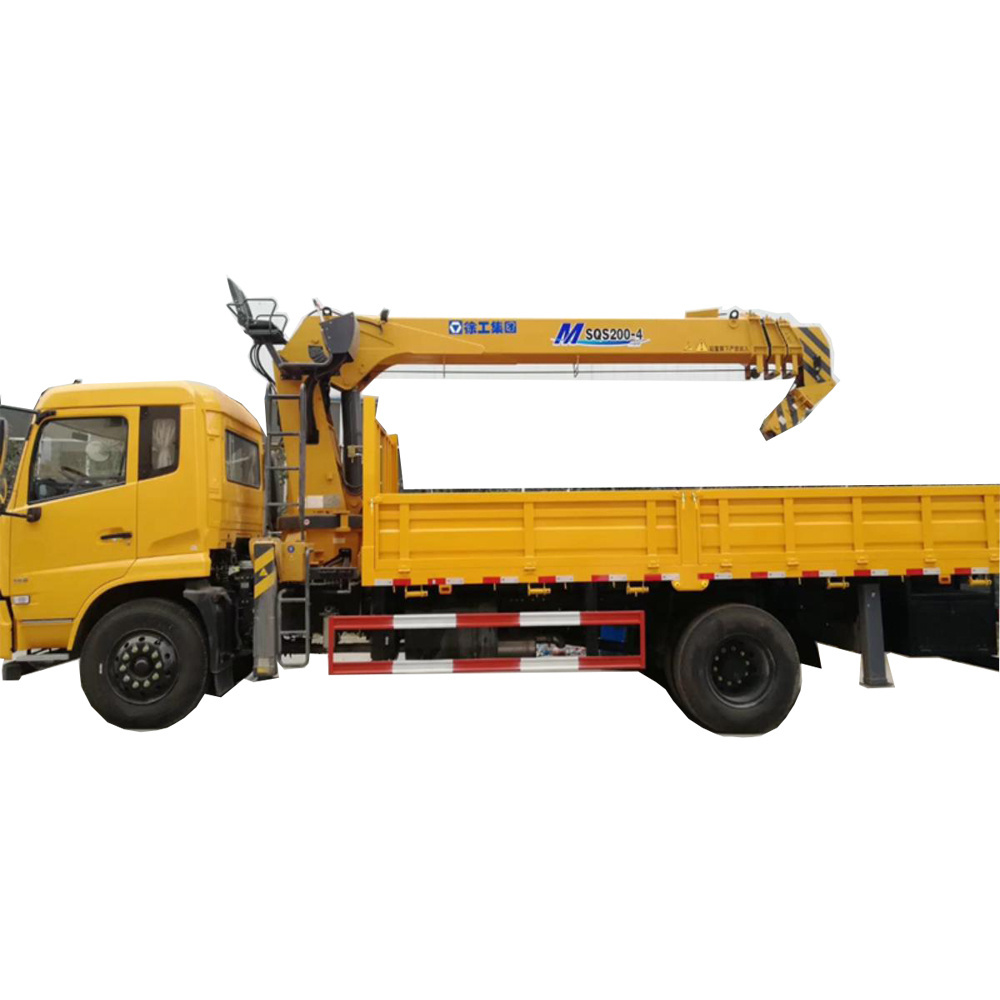 Portable lifting truck with straight arm crane lorry cargo truck mounted crane price