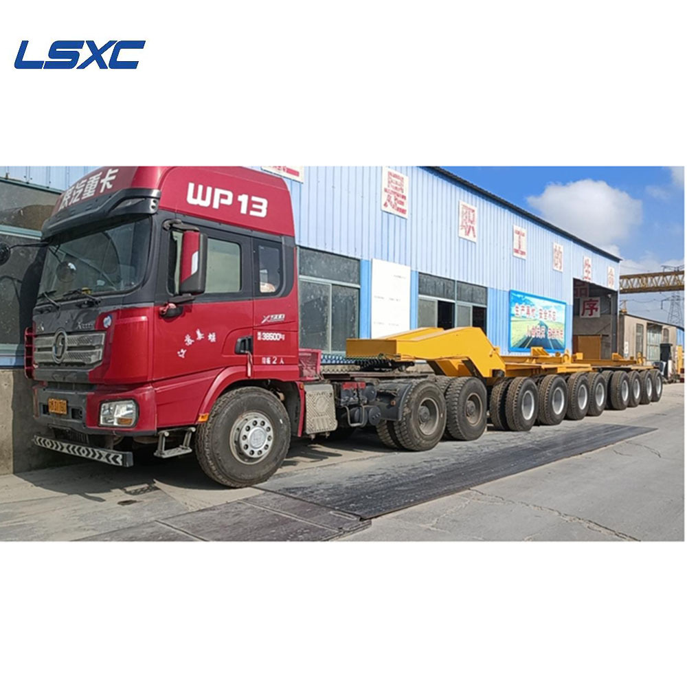 8 axles 160 ton Tire type girder trailer Girder flat truck beam carrier bridge transportation semi trailer