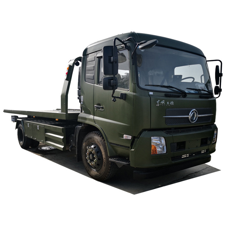 Factory Direct Selling Dongfeng 4x2 Wrecker Truck road rescue Truck Tilt Slide Tray One-to-two